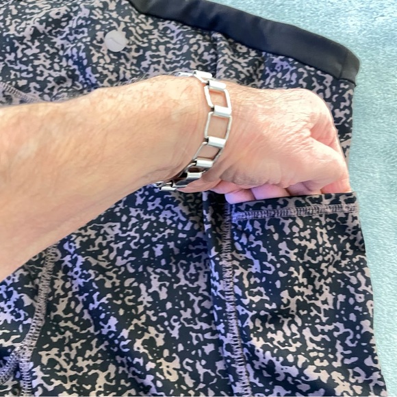 X by Gottex Leggings Black Brown Abstract Print High Rise Stretchy Size XL - Picture 11 of 12